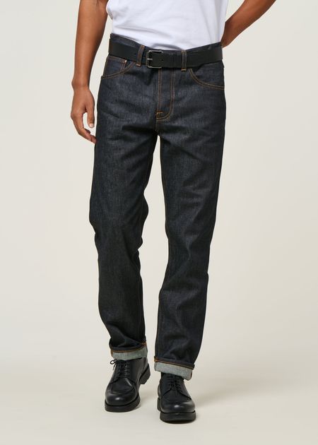 Jean fuselé en coton bio | brut "steady eddie ii dry heavy"