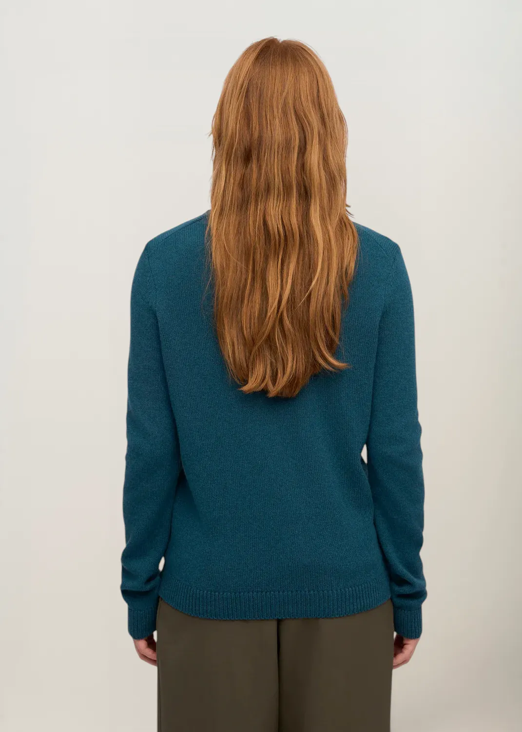Pull en laine mérinos recyclée | turquoise "women classic merino wool crew - ocean green", Colorful Standard, photo 5