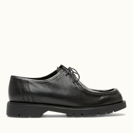 Derbies made in france en cuir grainé tannage végétal | noir "padror g vgt noir"