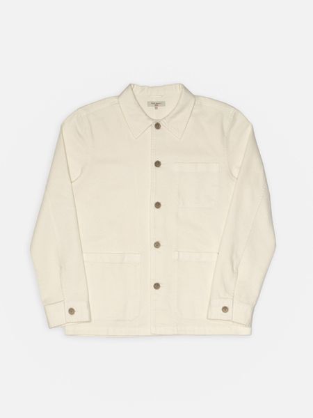Jacke aus Bio-Baumwolle | ecru "barney worker jacket", Nudie Jeans, Foto 3