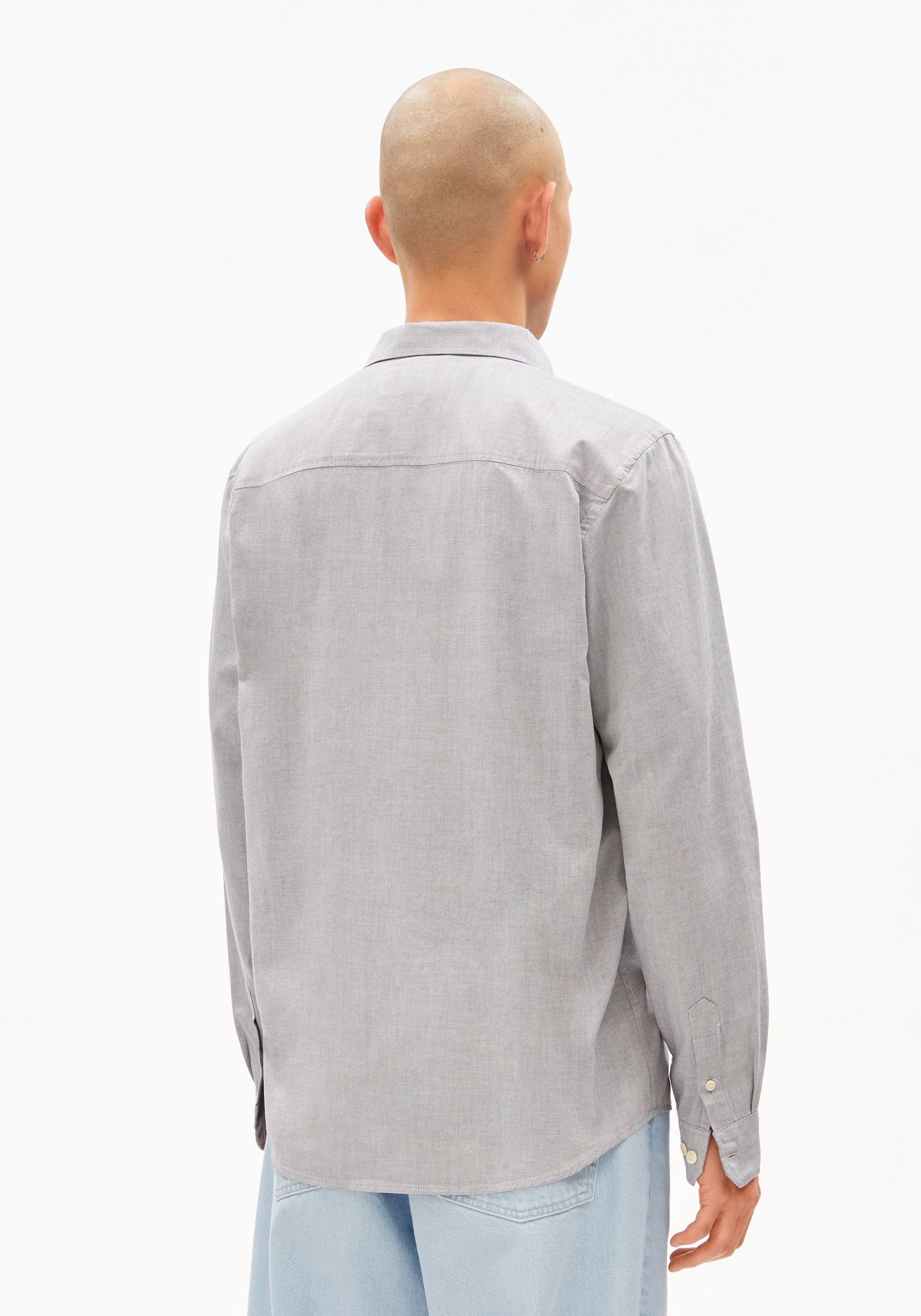 Hemd aus Bio-Baumwolle | Blau "Quaasa longsleeve shirt tinted navy - tinted-navy", Armedangels, Foto 3