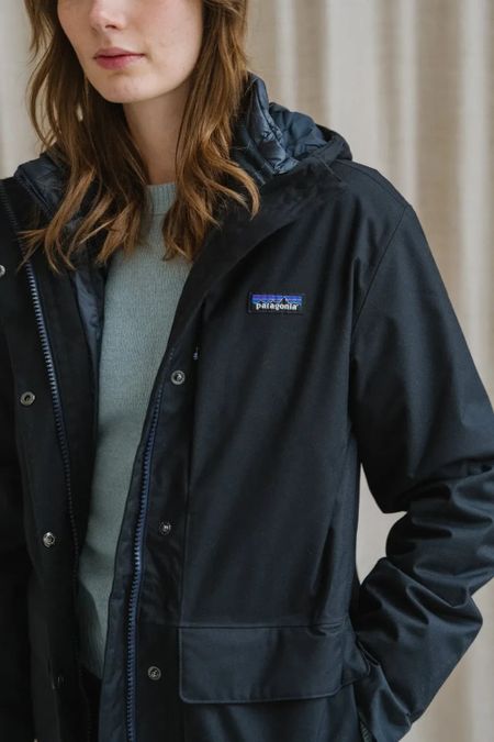 Parka réversible 3 en 1 en matière recyclée | noir "w's pine bank 3-in-1 parka - blk" - Patagonia