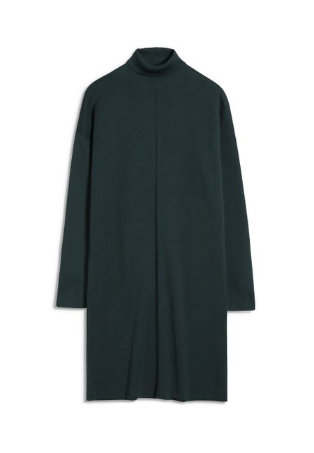 Robe pull à col roulé vert bouteille - siennaa vintage green, Armedangels, photo 5