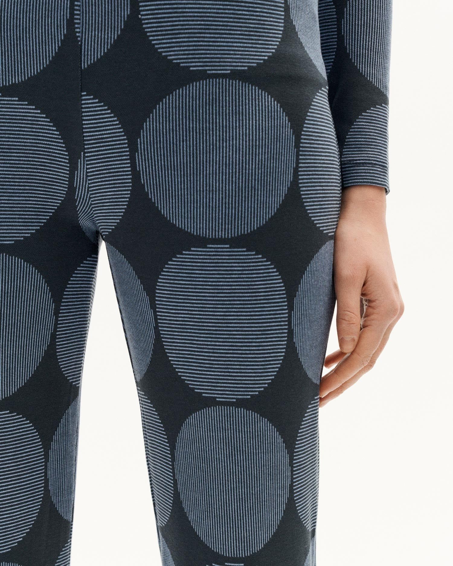 Pantalon ample en ecovero | bleu "japan naia pants blue", Thinking Mu, photo 3