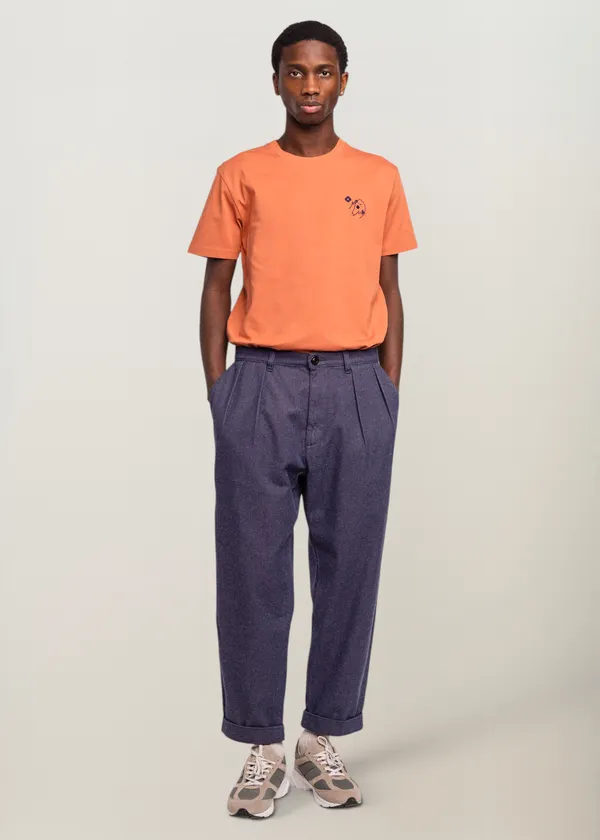 Pantalon à pinces en mélange de matières recyclées | denim bleu "sembo", Olow