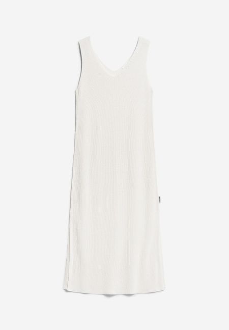 Robe longue en matières recyclées | écru "caroliniaa lino off white", Armedangels, photo 6