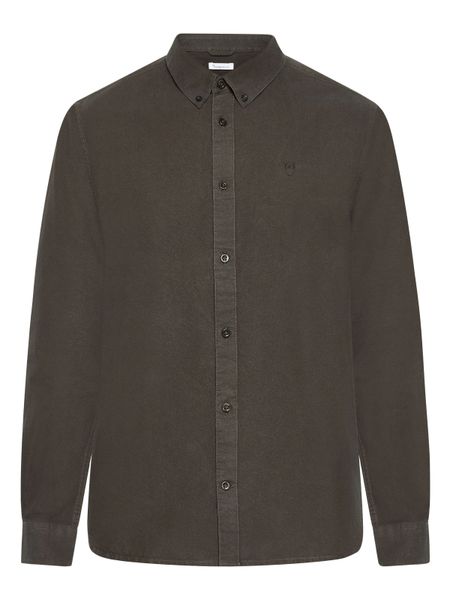Hemd aus Bio-Baumwolle | Braun "harald small owl oxford regular fit shirt demitasse", Knowledge Cotton Apparel, Foto 5