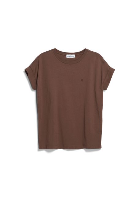 T-shirt en coton bio | marron "idaara deep brown", Armedangels, photo 5