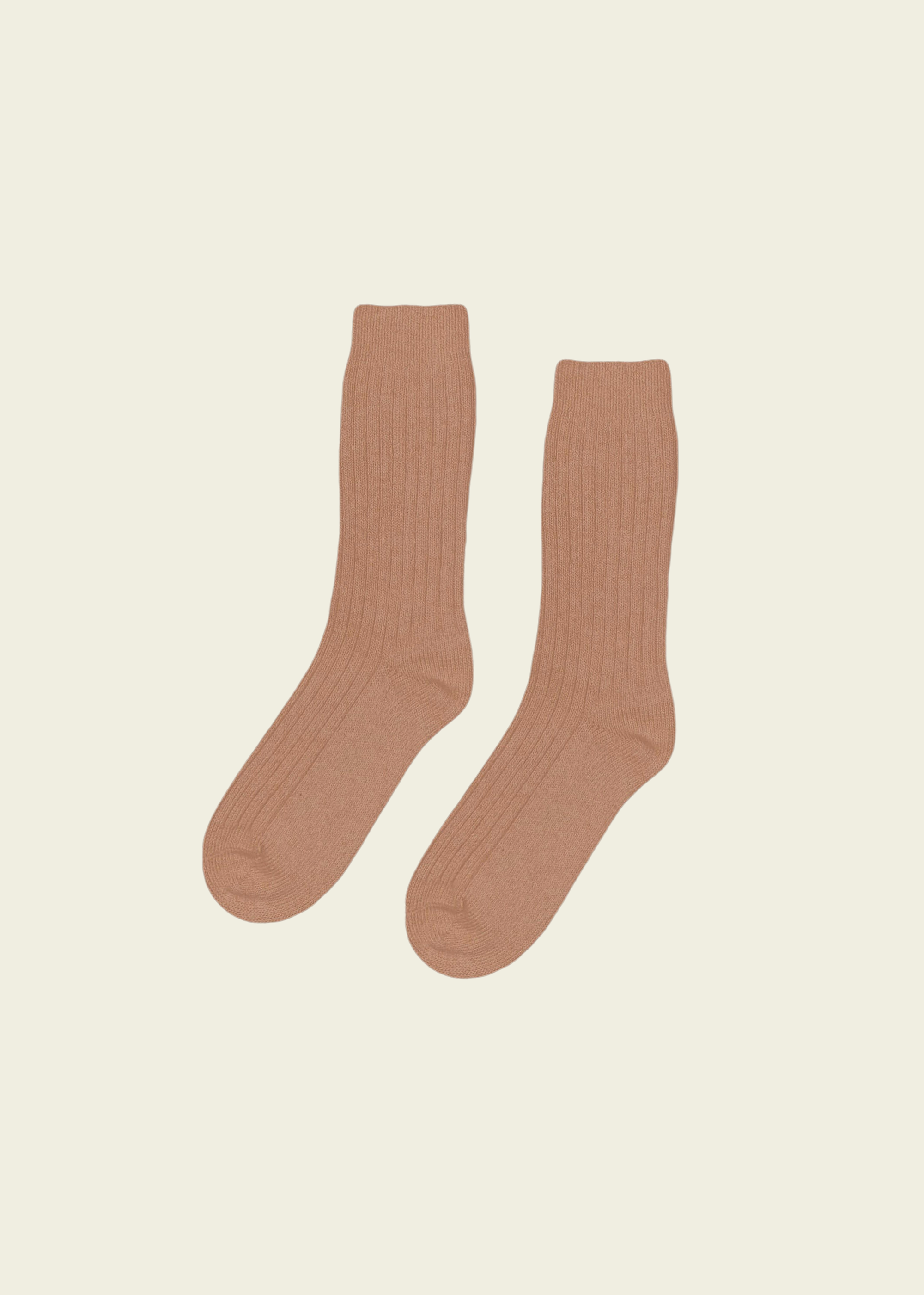 Chaussettes en laine mérinos recyclée | camel "sahara camel", Colorful Standard, photo 1