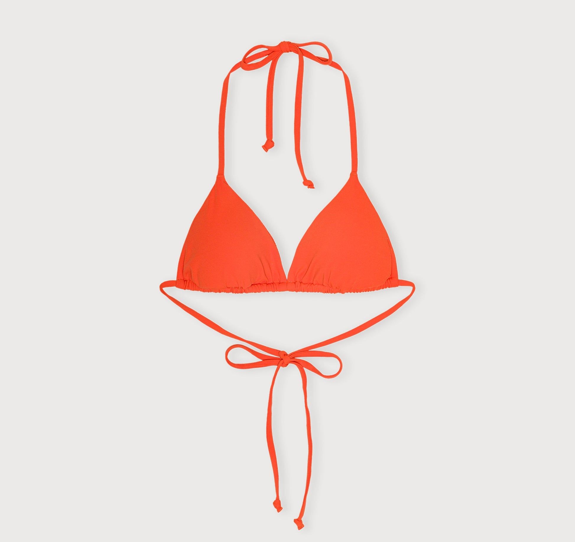 Haut de maillot en matières recyclées | orange "swim triangle bikini top - blood orange", Organic Basics, photo 4