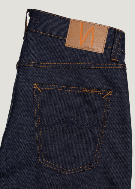 Jean slim en coton bio | brut "solid ollie dry abyss", Nudie Jeans, photo 6