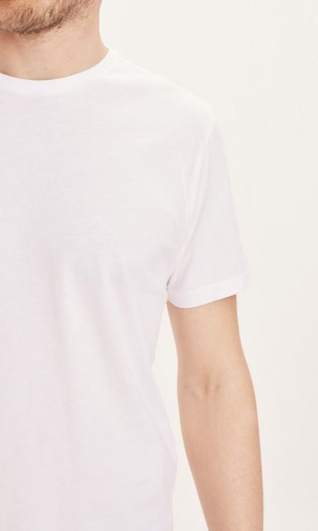 T-shirt en coton bio | blanc "basic tee bright white", Knowledge Cotton Apparel, photo 3