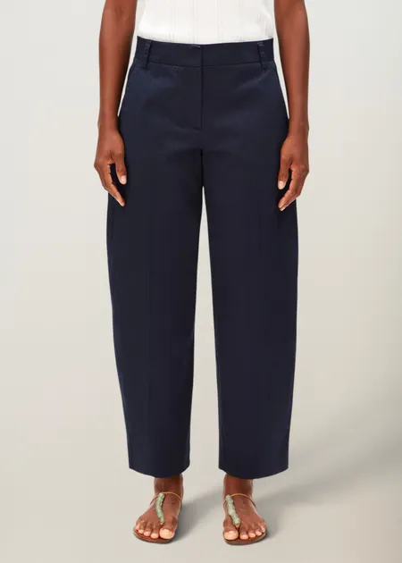 Pantalon ballon twill en coton bio | marine, Armedangels, photo 1