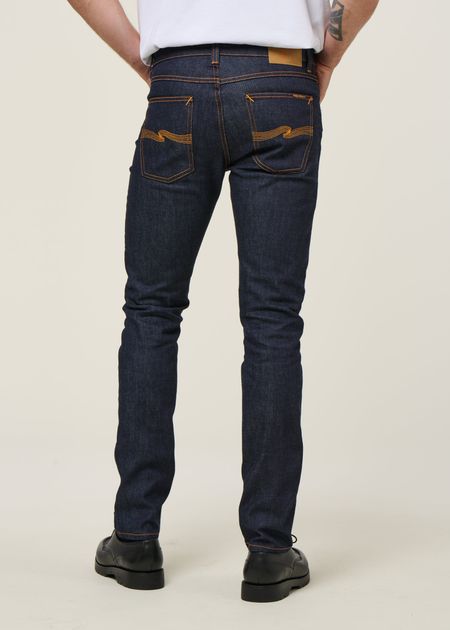 Jean slim en coton bio | brut "lean dean dry 16 dips", Nudie Jeans, photo 3