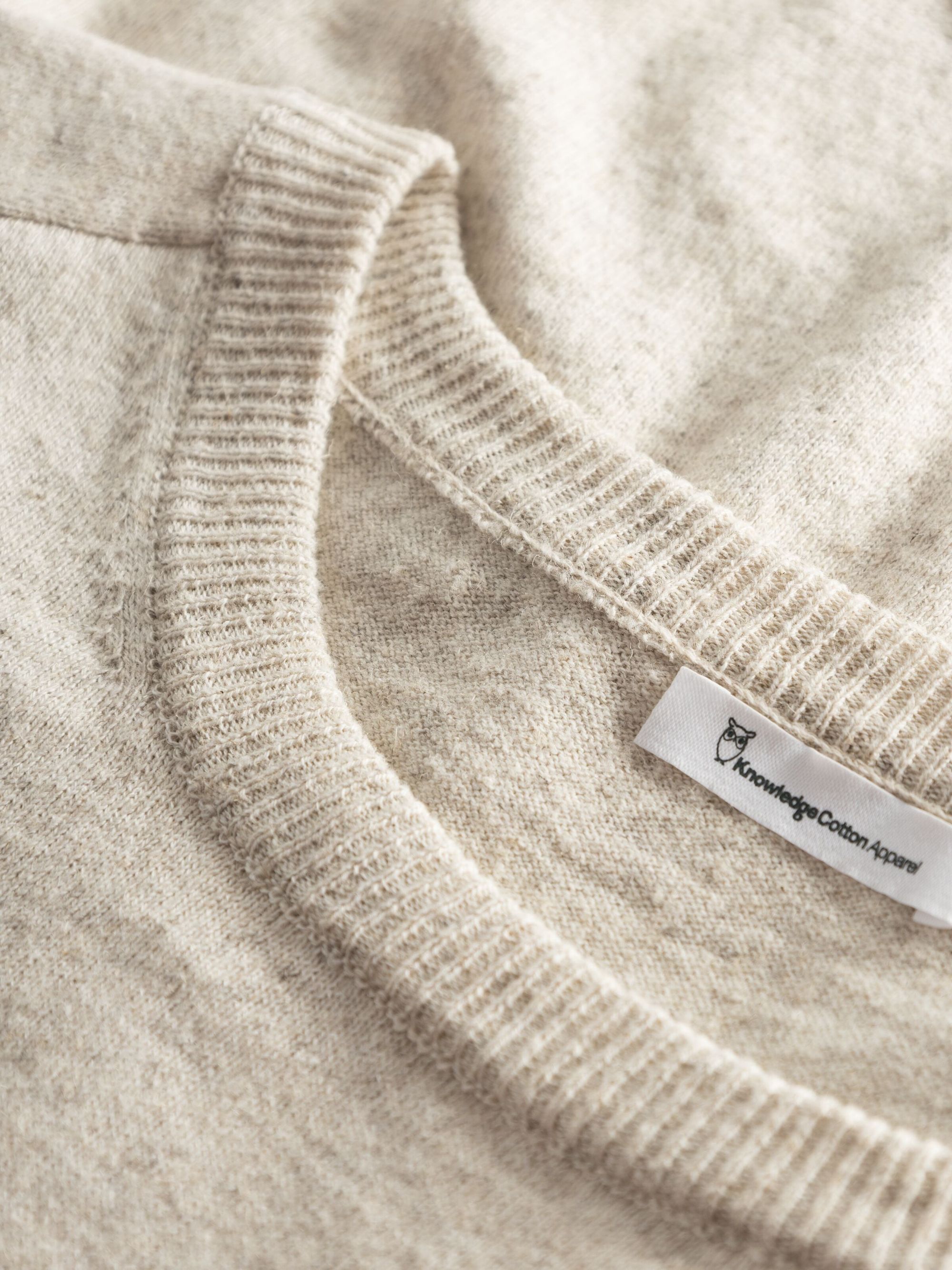 Pull en chanvre et coton bio | beige "cotton hemp knit light feather gray", Knowledge Cotton Apparel, photo 3