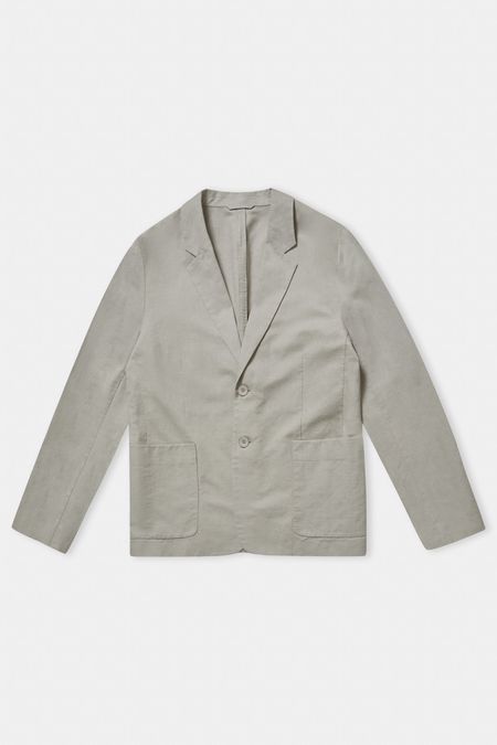 Blazer en coton bio et lin | lin naturel "enver reed linen", About Companions, photo 3