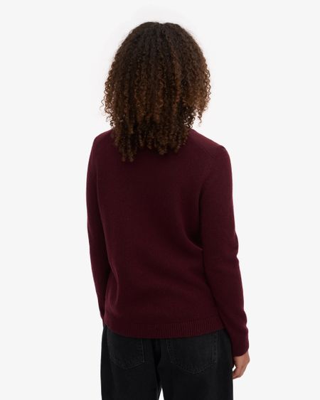 Pull en laine mérinos recyclée | bordeaux "oxblood red", Colorful Standard, photo 3