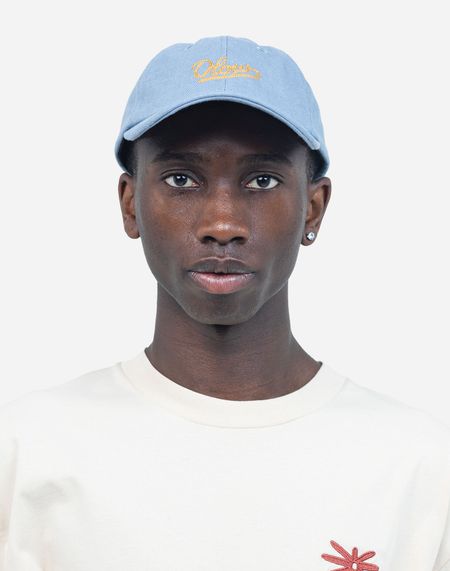 Casquette en coton bio | bleu "six panel signature bleu"