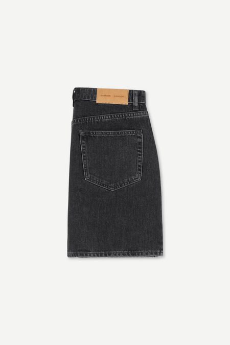 Jupe en jean noire en coton bio - norma skirt black blizzard, Samsoe Samsoe, photo 6