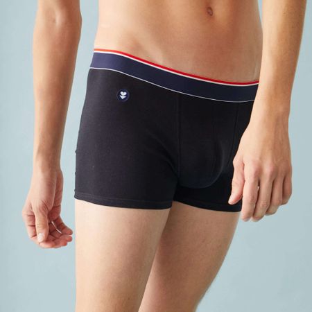 Boxer made in france en coton bio | noir "marius plus"