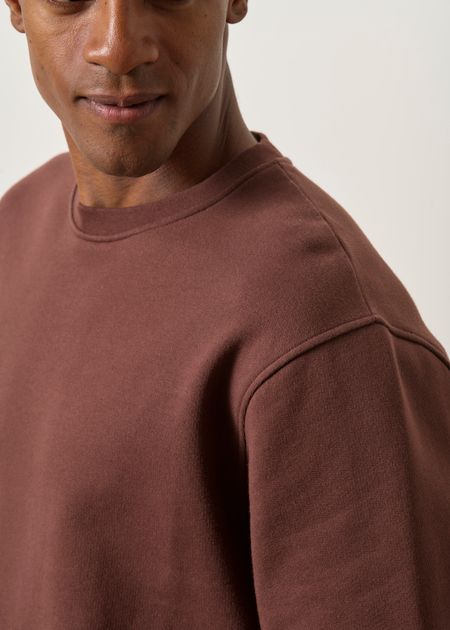 Sweat oversize en coton bio | chocolat - WeDressFair