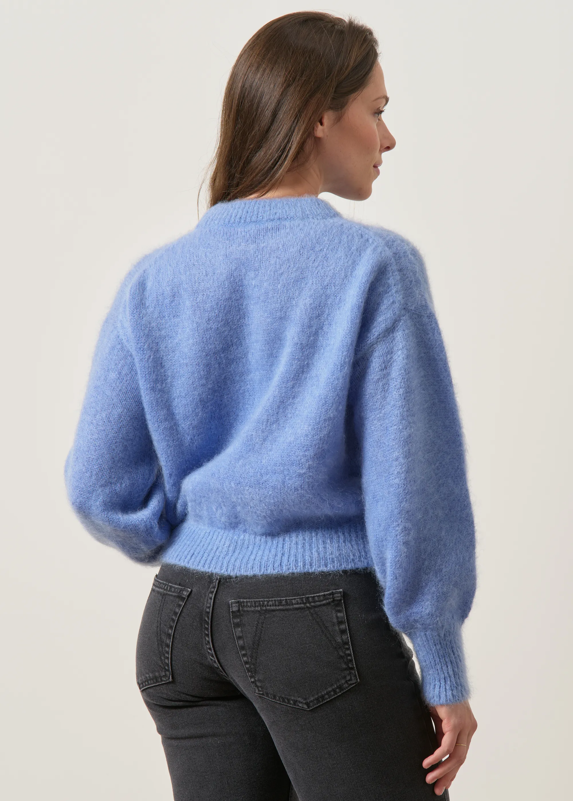 Pull en mohair certifié | bleu ciel "sérena", WeDressFair, photo 4