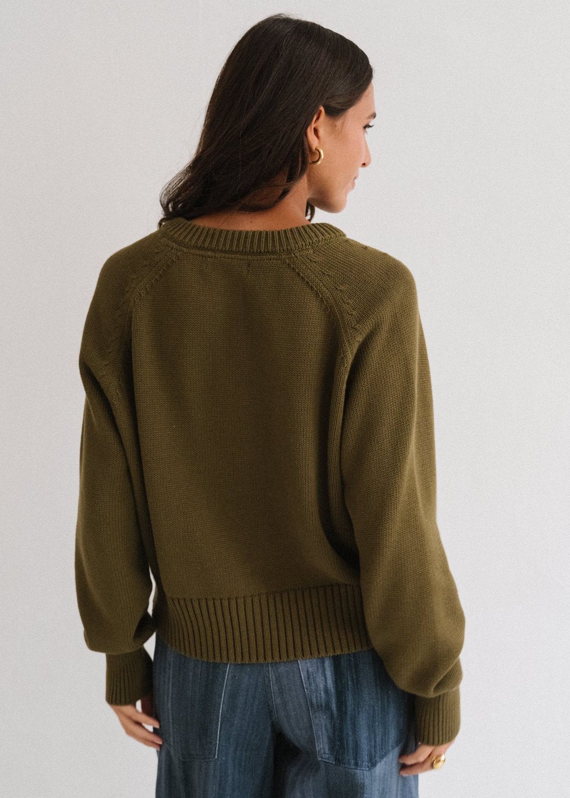 Gilet en coton bio | olive "sivia - woody olive", Jan'n June, photo 5