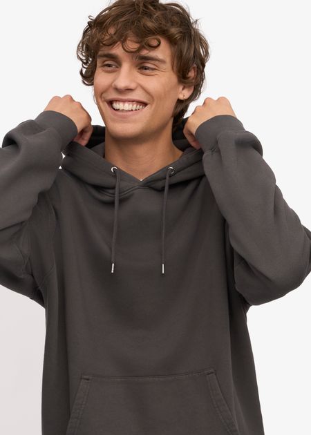 Sweat à capuche mixte en coton bio | gris "lava grey", Colorful Standard, photo 3