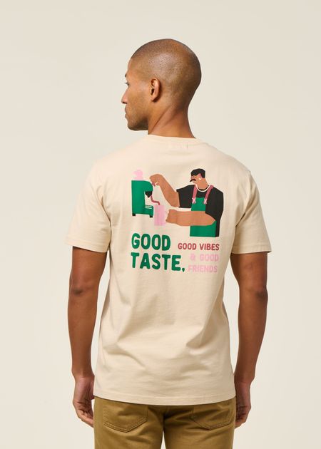 T-shirt en coton bio l crème "local brewery"