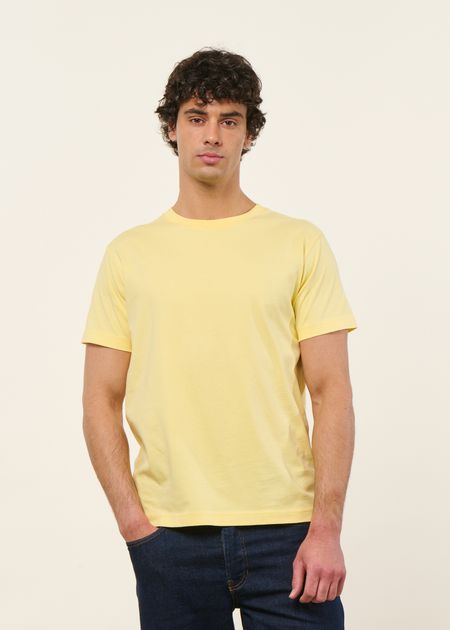 T-shirt en coton bio | jaune
