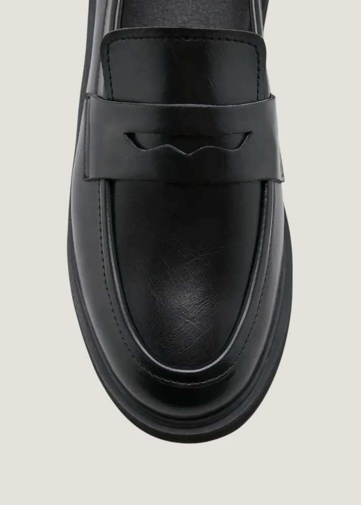 Mokassin aus veganem Material | Schwarz "Douro", Zèta Shoes, Foto 3