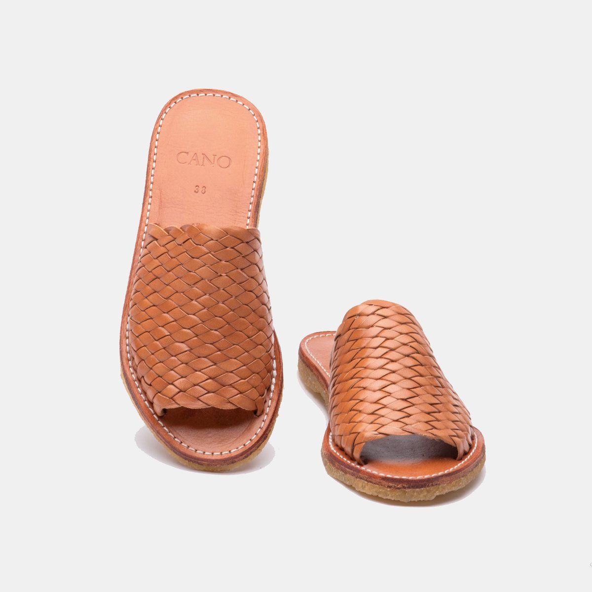 Sandales cognac en cuir tannage végétal - laura, Cano, photo 4