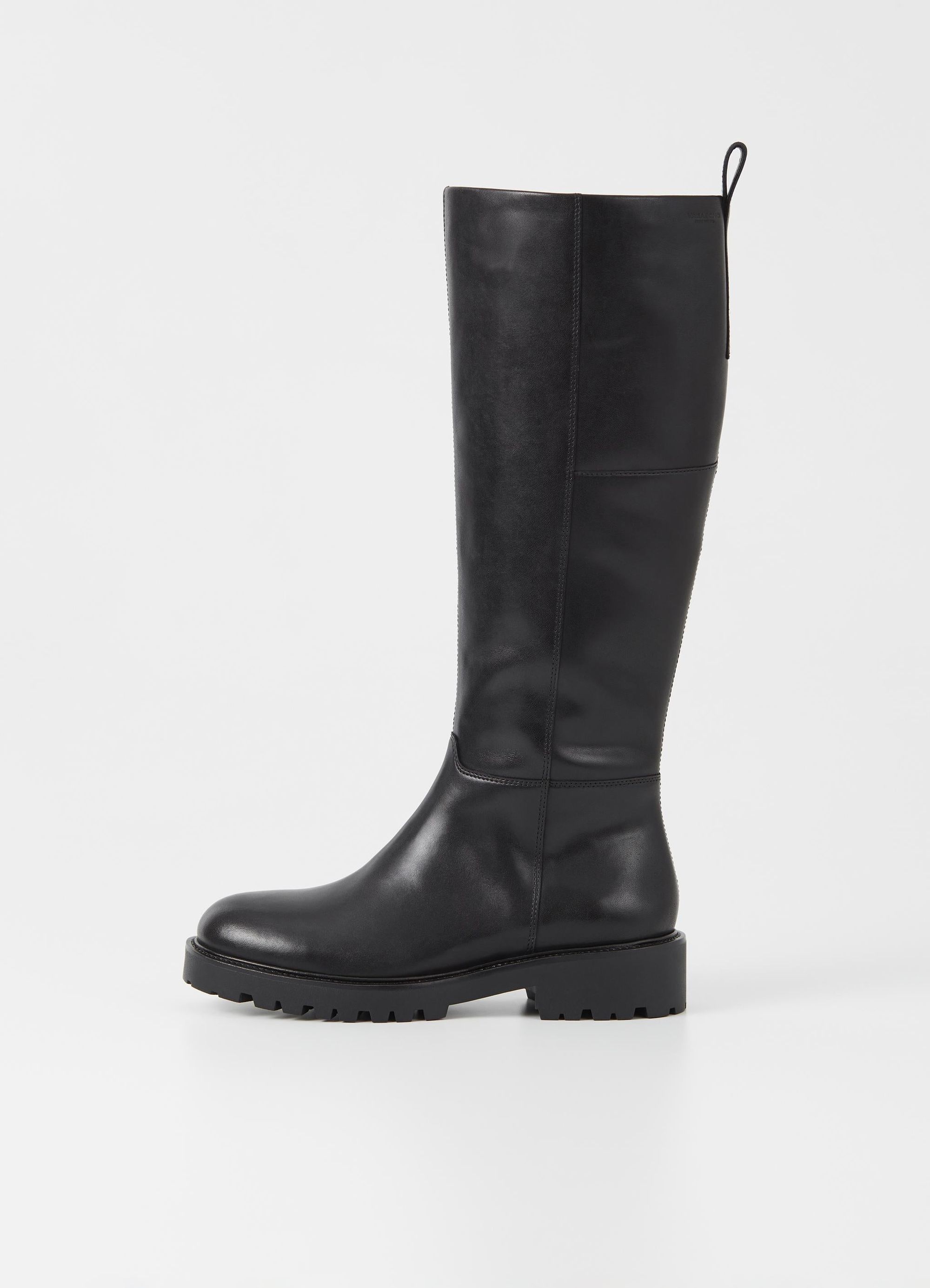 Bottes hautes en cuir certifié | noir "kenova black", Vagabond, photo 1