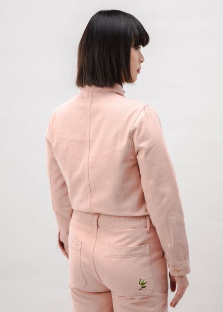 Overall aus Bio-Baumwolle | Rosa "cotton twill boiler suit rose - rose", Brava Fabrics, Foto 4