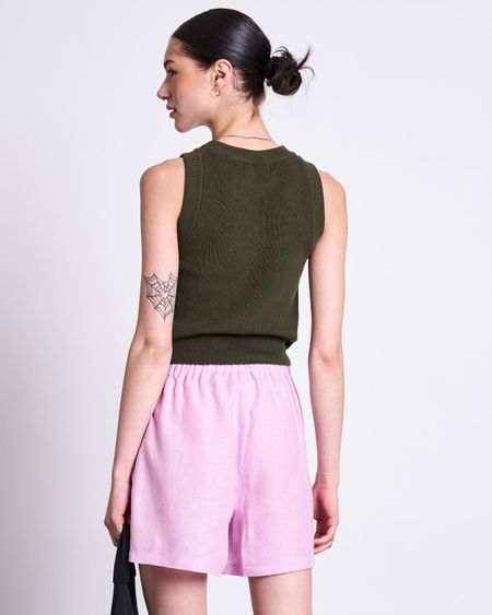 Short en lin | rose "marum - light orchid" - Jan'n June