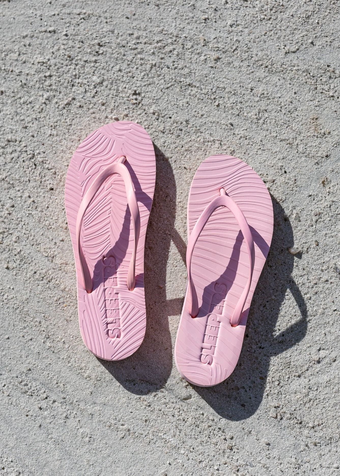 Tongs en caoutchouc naturel | rose "slim pink", Sleepers, photo 2
