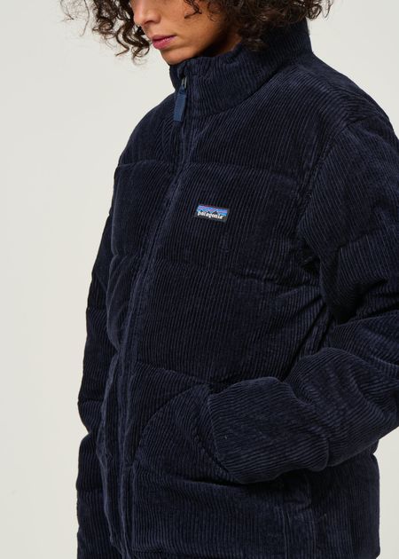 Doudoune velours en coton bio et duvet recyclé | bleu "cord fjord jkt - snbe" - Patagonia