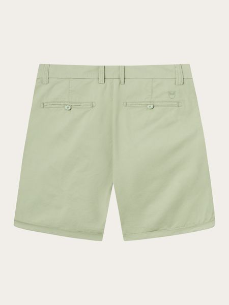 Short chino vert clair en coton bio - chino poplin swamp, Knowledge Cotton Apparel, photo 7