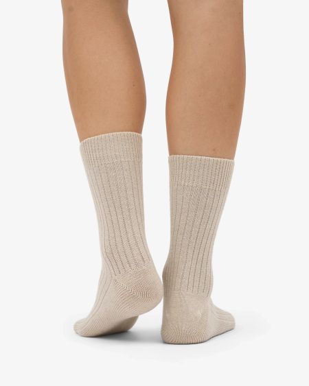 Chaussettes en laine mérinos recyclée | écru "ivory white", Colorful Standard, photo 3