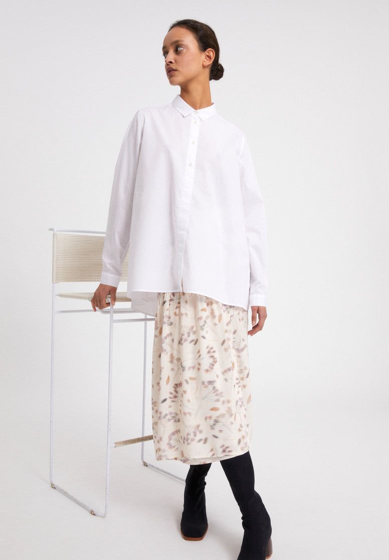 Chemise blanche oversize en coton bio - blancaa, Armedangels, photo 1