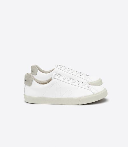Baskets basses en cuir certifié | blanc "esplar leather extra white" - Veja
