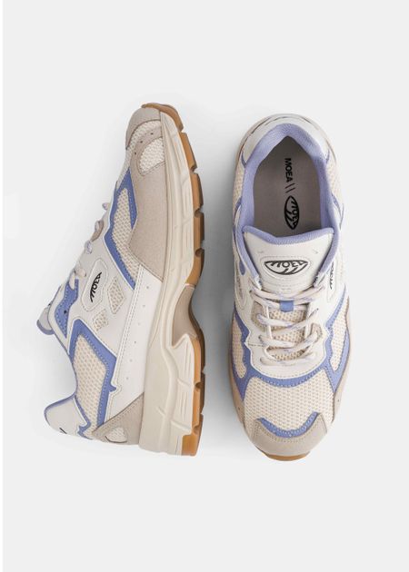 Baskets vegan | beige & lila "Rush" - Moea