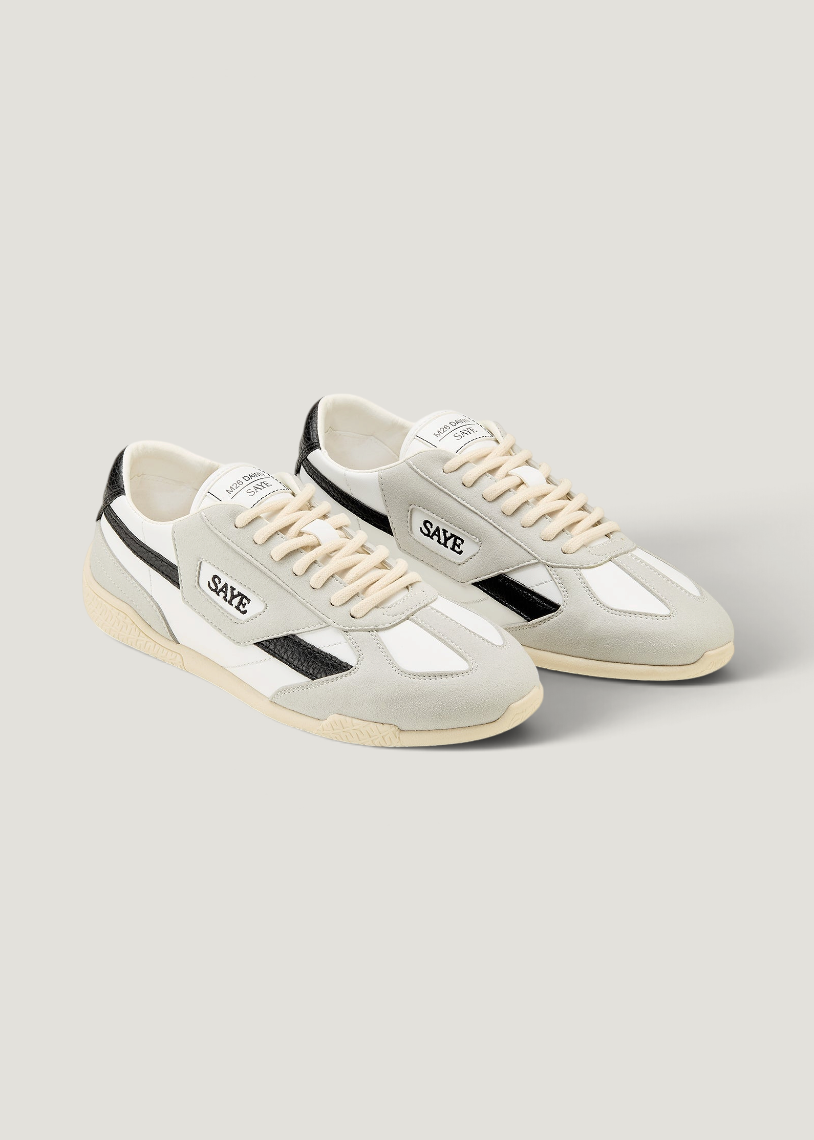 Baskets vegan | blanc "M26 dawn - lignify white & black", SAYE, photo 2