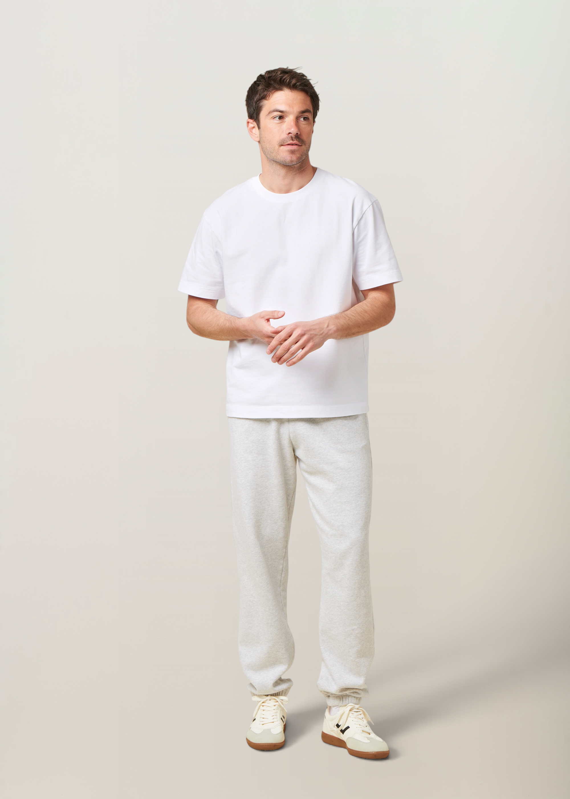 Unisex-Jogginghose aus Bio-Baumwolle | Grau "snow melange", Colorful Standard, Foto 2