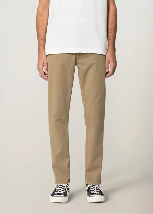 Chino slim en coton bio | beige "easy alvin beige", Nudie Jeans
