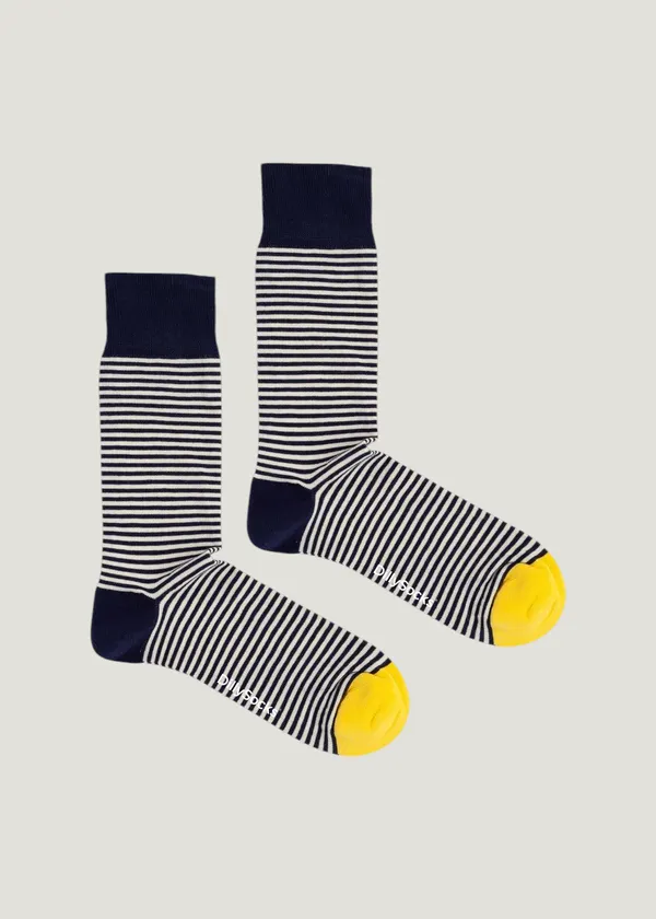 Chaussettes en coton bio | multicolore "golden stripes", Dilly socks