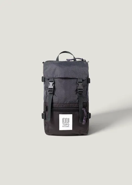 Mini sac à dos 10L en matière recyclée - Rover pack mini - black / grid, Topo Designs