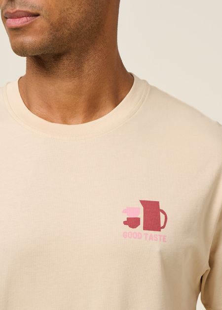 T-shirt en coton bio l crème "local brewery" - Olow