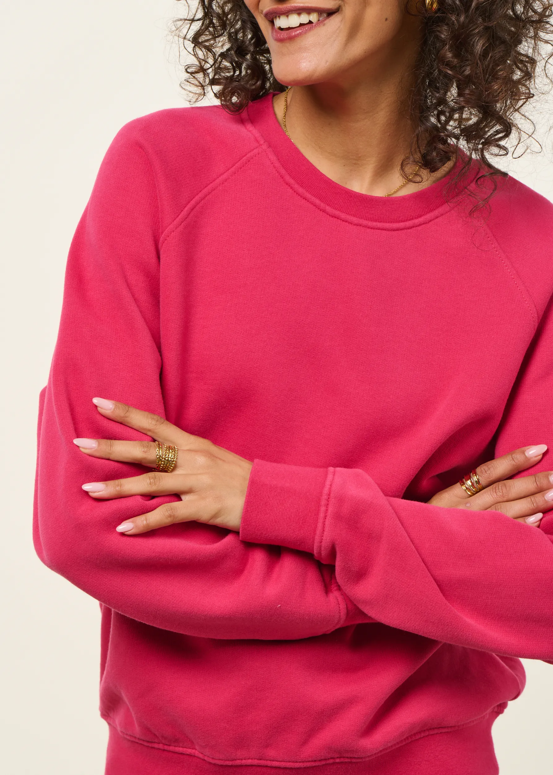 Sweat en coton bio | fuchsia, WeDressFair, photo 4