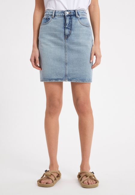 Jupe en jean bleue en coton bio - aava